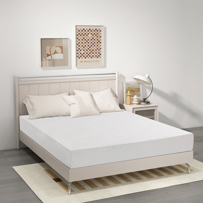 EGOHOME 8" Medium Gel Memory Foam Mattress Infused with Green Tea
