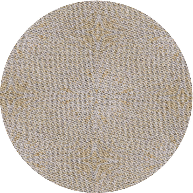 Geometric Indoor Rug, Round 5'
