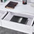 Environmental Protection MDF Minimalist Dresser, Desk, Desktop Computer Desk, With Double Drawer Storage Space, Simple Home=