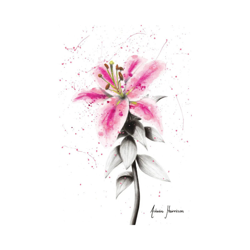 Lively Lily by Ashvin Harrison - Wrapped Canvas Gallery-Wrapped Canvas Giclée, 20.32 cm H x 30.48 cm W