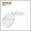 Repose-pieds de rangement rond en velours 28,35 po Brigina-1665662870