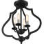 Plafonnier semi-encastré géométrique de style lustre à 4 lumières de 15 po Borger-1554926004