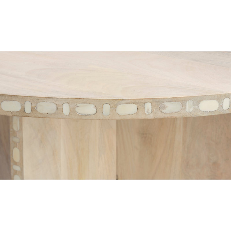 Sama Round Solid Wood Dining Table