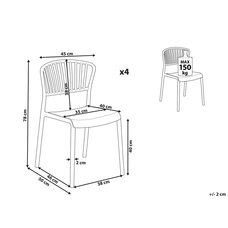 Dean Stacking Patio Dining Dining Chair with Cushion, Taupe