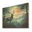 «Deer Sunset Landscape In Canada III» - impression d'un animal chevronné sur bois-1682300440