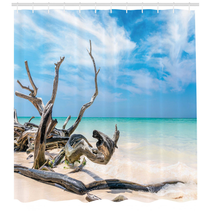  Rideau de douche Driftwood, H 70 po x l 69 po