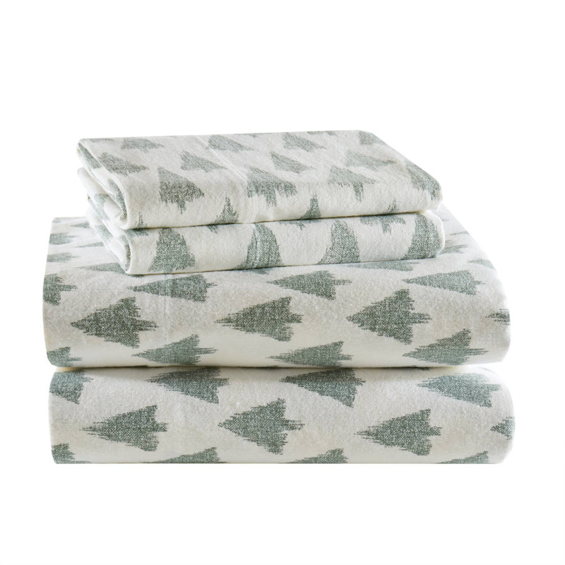 Ensembles de draps et de draps en coton confortables, arbre Ikat, utilisation toutes saisons