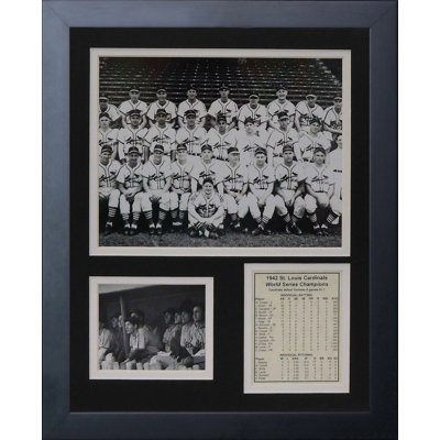 Souvenirs encadrée 1942 st. louis cardinals