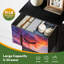 4 Drawer Vertical Storage Dresser Sonoran Sunset with Wood Top Fabric Pull Drawers