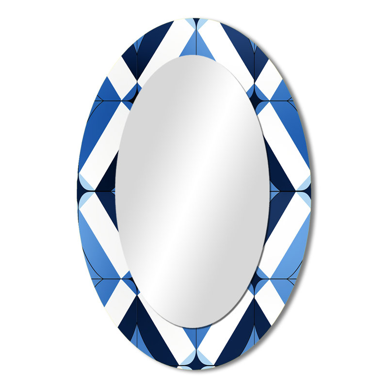 Valia - Miroir mural moderne ovale, H 36 po x l 24 po