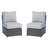 Outdoor Wicker Sofa Set With Cushions