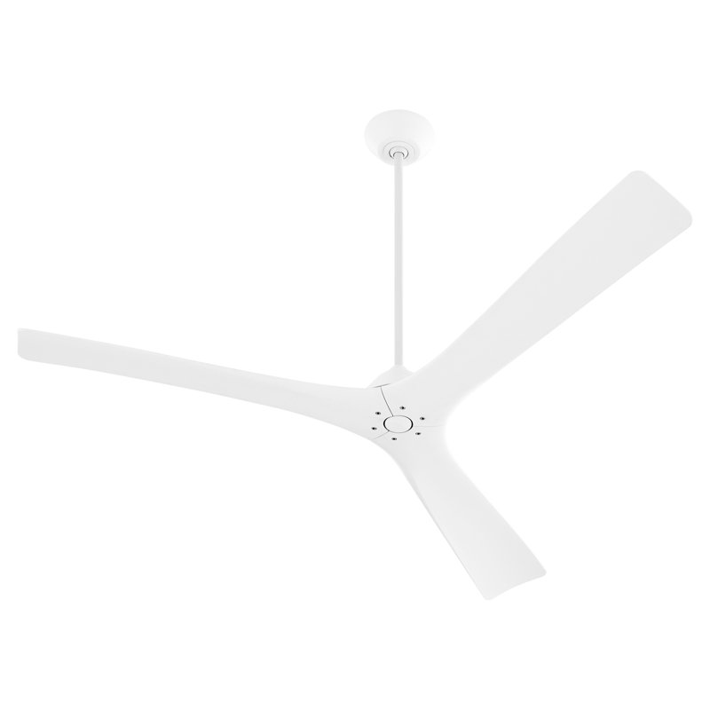 Keyandre Ceiling Fan, 64'' W, White
