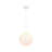 1-Light Modern Moon Globe Pendant Light with 3D-Printed Shade