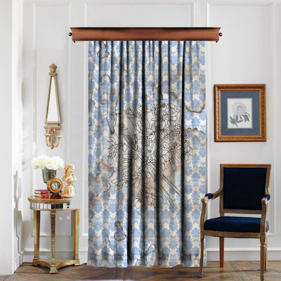 Rideau simple obscurcissant Merlyn Ikat