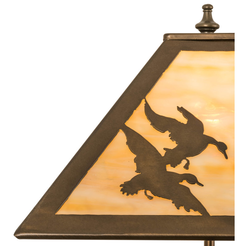 21"H Duck Hunter W/Dog Table Lamp