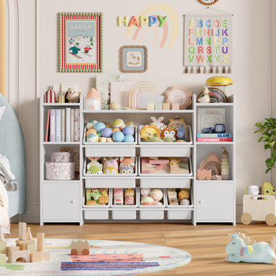 Lafon Manufactured Wood Toy Organizer with Bins
