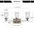 Marcas 3 - Light Dimmable Vanity Light