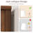 48" Tall Farmhouse 5 Drawer Dresser for Bedroom, Wood Chest with Sliding Barn Door & Adjustable Shelf-1122174201