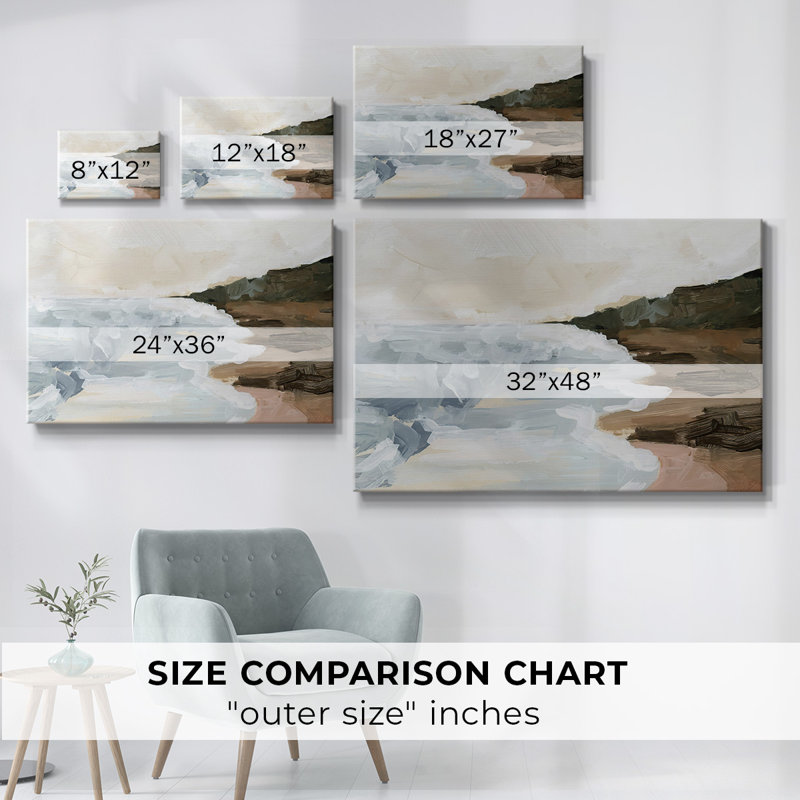 Toile tendue avec toile Cove Break II, H 40 po x l 60 po