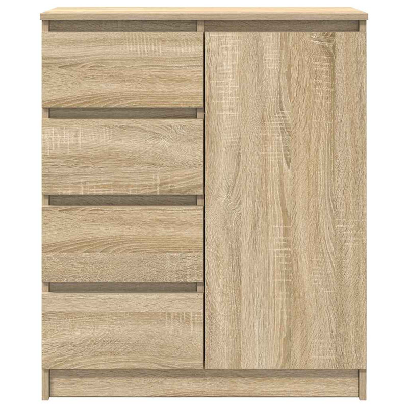 Sideboard With Drawers 71X35x84 Cm Engineered Wood, Sonoma Oak