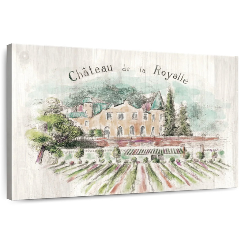Alvord Chateau Royalle sur bois, H 30 po x l 45 po