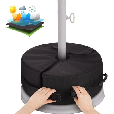Sac de sable à base de parasol imperméable 1pc pour support de parasol de patio extérieur