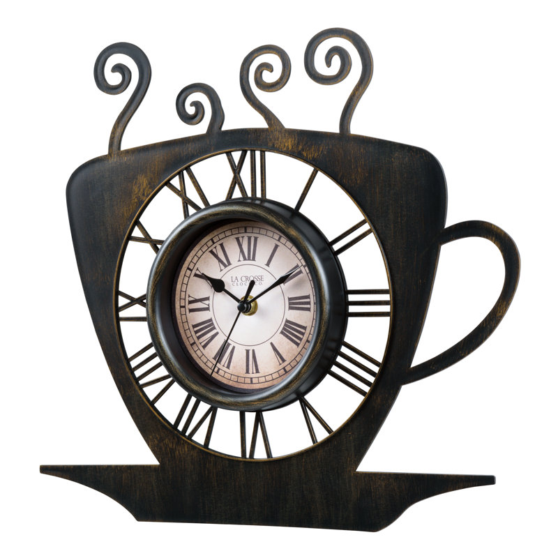 13 In. Latte Mug Quartz Clock