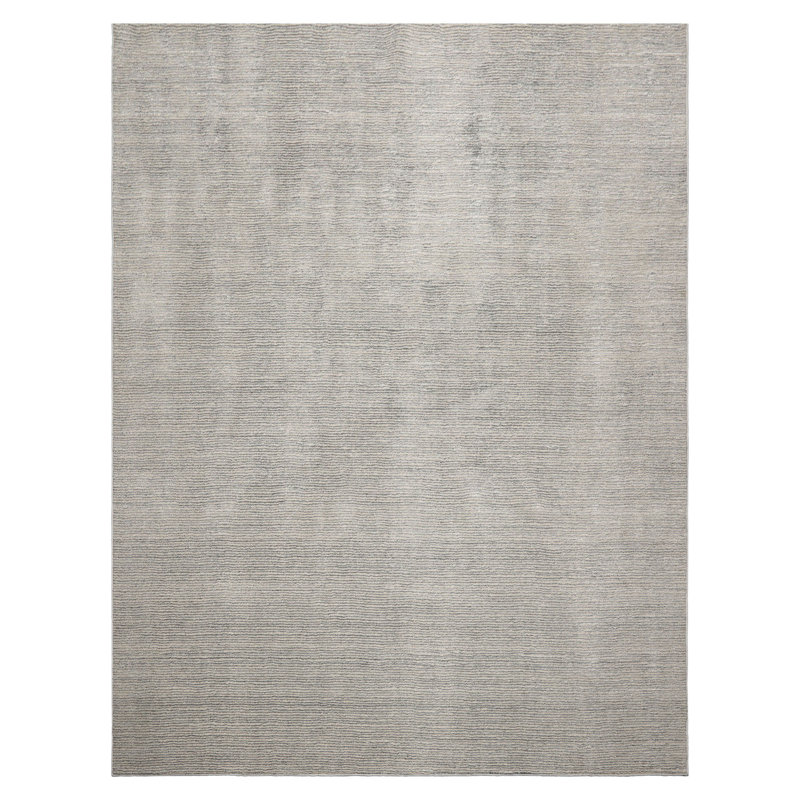 Tapis oriental multicolore en laine touffeté à la main beige, Rectangle 5 pi x 7 pi