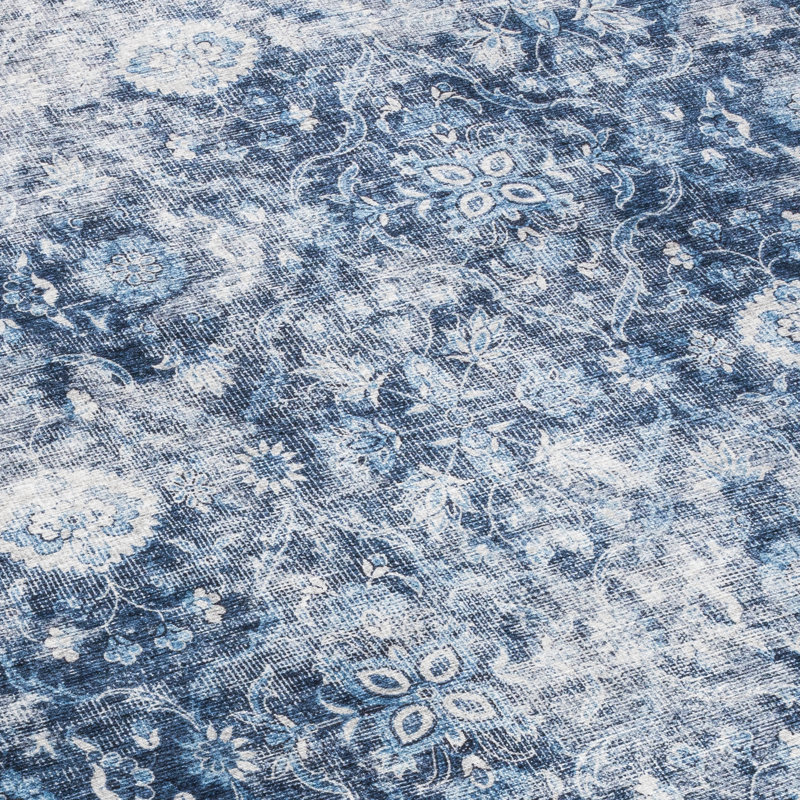 Tapis lavables en machine Roshun Noor, Tapis de couloir 2 pi 6 po x 6 pi, Gris ivoire