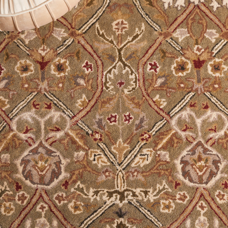 Evie Hand Tufted New Zealand Wool Oriental Rug, Rectangle 2' x 3'