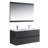 48" Wall-Mounted Double Sink Bathroom Vanity Set with Mirror – All-Wood Cabinet, Ceramic Top, Soft-Close Drawers-26910557