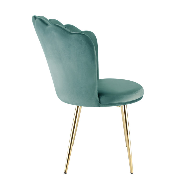 Daisy Velvet Accent Chair, Green