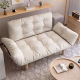 Lazy Sofa Bed Dual-Use, Can Lie Down Or Sleep, Small-Sized Double Tatami Sofa, Home Folding Portable Bedroom Ins Style Sofa