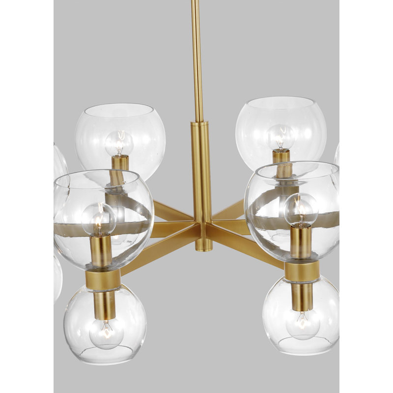 Londyn 12 - Light Chandelier, Clear