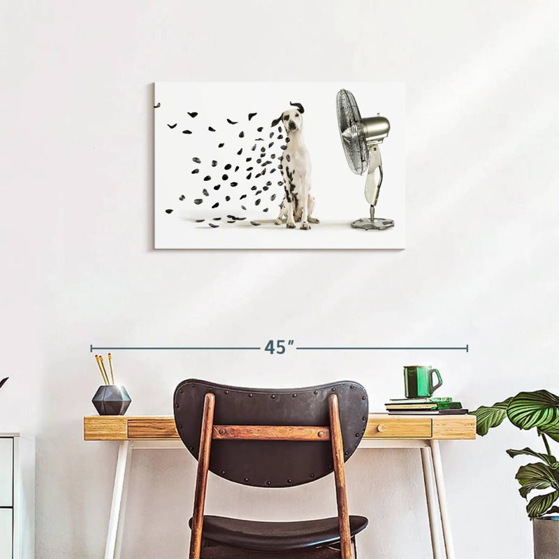 Windblown Dalmatian Spots Canvas Print, 30" H x 20" W x 1.25" D