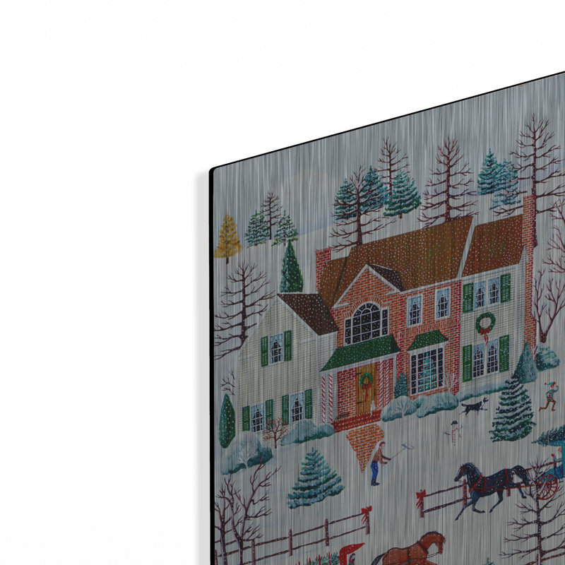 Winston Porter «Hemlock Hill» par Susan Henke, art mural en métal, H 16 po x l 12 po