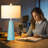23.5" Ceramic Table Lamp Set-240080785