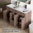 Jadaya 48 Inch Double Sink Bathroom Vanity Set With Resin Sink Top, Assembly Required-2041813915