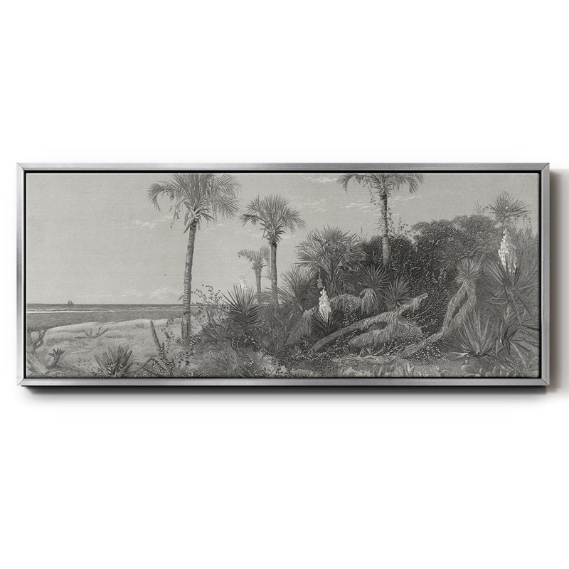 Sur la côte de la Floride - toile encadrée, H 20 po x l 50 po