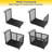 Heavy Duty 1800 lbs Foldable Platform Truck Cart with Cage, 5-in-1 Collapsible Push Dolly