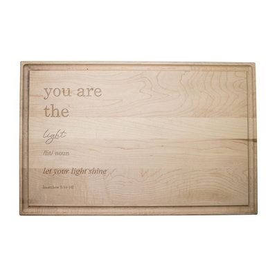 You Are The Light Cutting Board