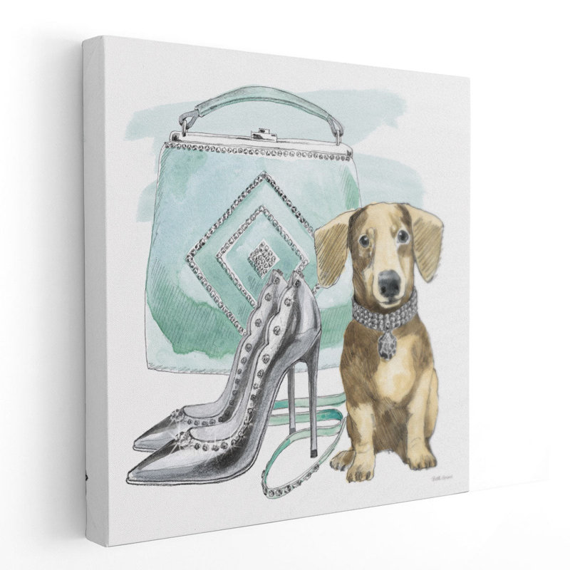 Glamour Pups III - reproduction d'art sur toile, H 20 po x l 20 po