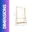 Anjola Bamboo Folding Open Wardrobe Garment Rail With Storage Shelf