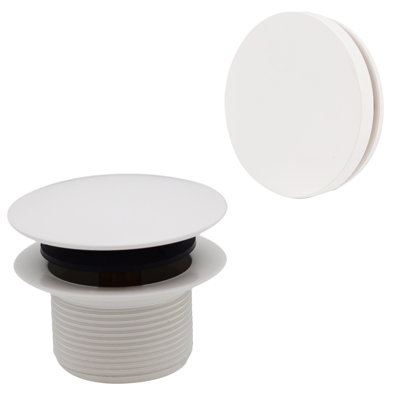 1.5" Coarse Thread Tip-Toe Bathtub Drain with Overflow Plate