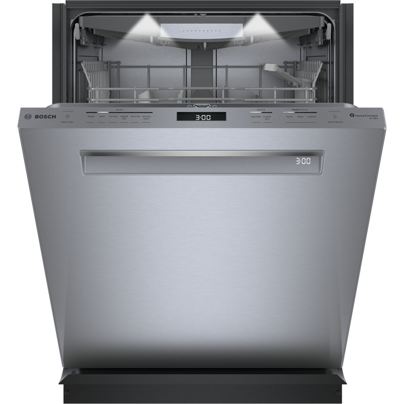 24" Stainless Steel Built-In Smart Dishwasher with Top Control
