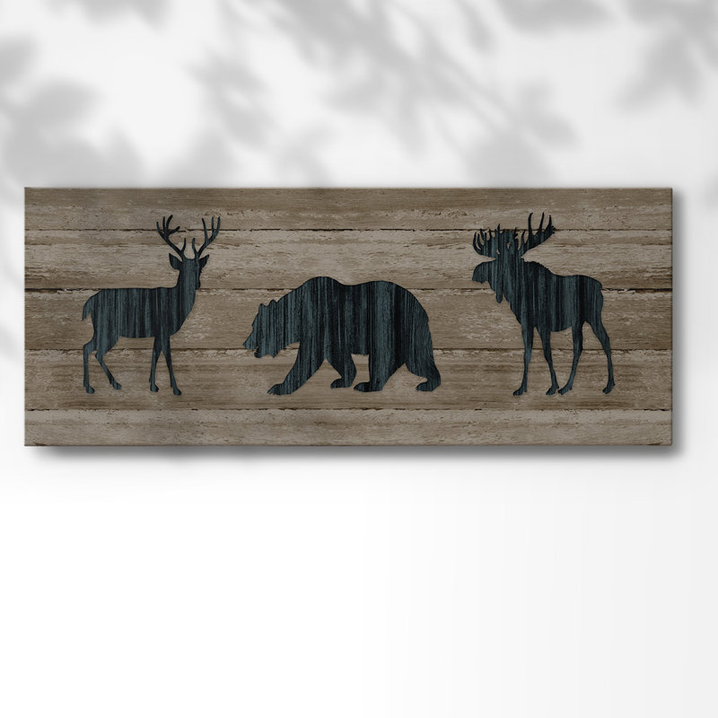 Woodland Trio sur toile, H 8 po x l 20 po x P 1,5 po