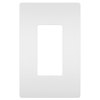 Radiant 1-Gang Decorator Rocker Screwless Wall Plate