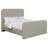 Upholstered Panel Bed Grey-976060751