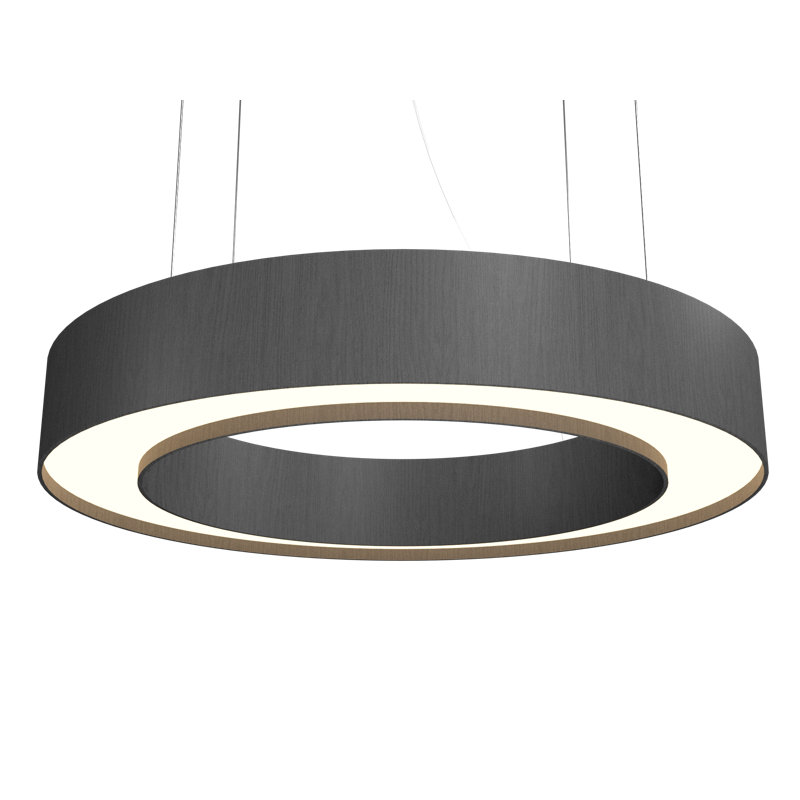 Cilíndrica Pendant, Organic Gray, 118" H x 27.56" W x 27.56" D