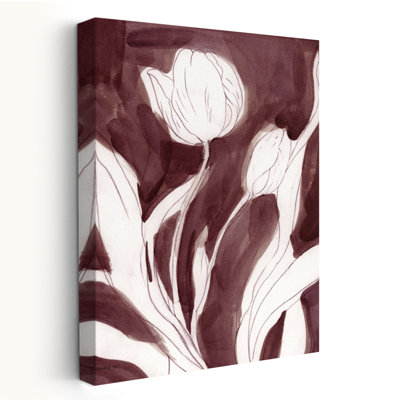 Dessin de tulipe bourgogne I